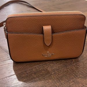 Kate Spade Brown Crossbody Phone Wallet Credit Card Bag
